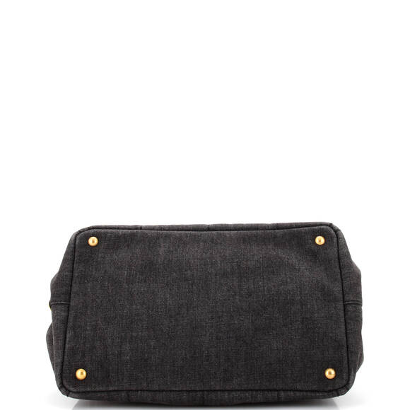 Prada Canapa Convertible Tote Denim #174636P55B - Picture 5 of 9